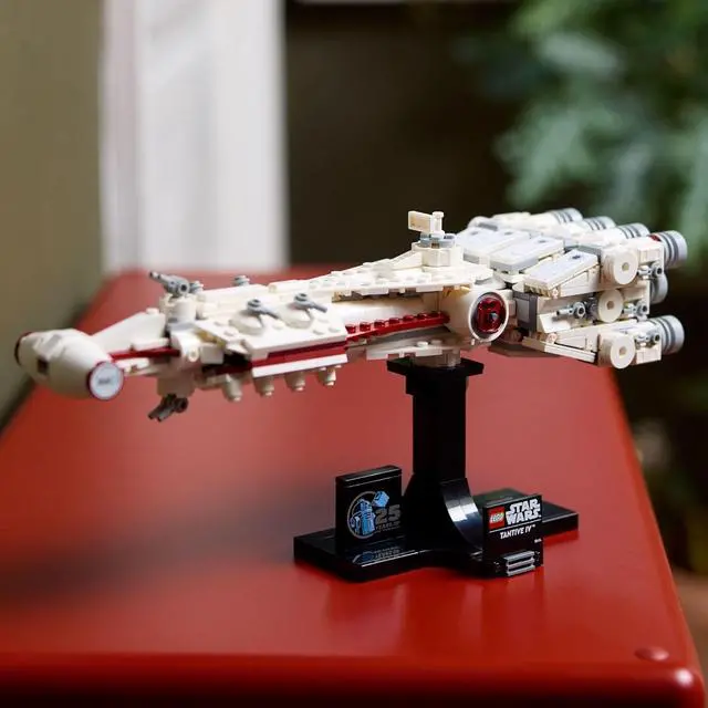 Alt view image 3 of 4 - LEGO Star Wars: A New Hope Tantive IV - Creative Building Set for Adults - 25th Anniversary Starship Model - Collectible Build and Display Gift Idea for Star Wars Fans - 75376