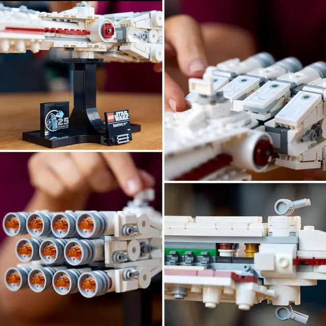 Alt view image 4 of 4 - LEGO Star Wars: A New Hope Tantive IV - Creative Building Set for Adults - 25th Anniversary Starship Model - Collectible Build and Display Gift Idea for Star Wars Fans - 75376