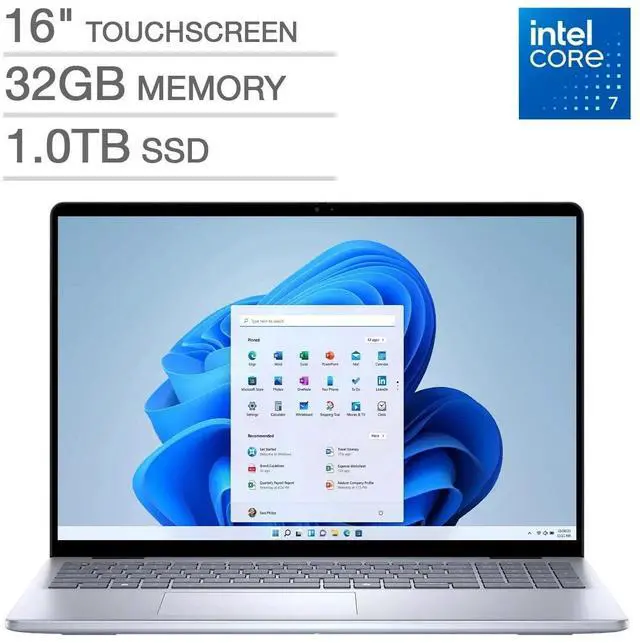 Main image of DELL Inspiron 16 Intel Core 7 150U Intel Arc Graphics 16" FHD+ Touchscreen Windows 11 Home