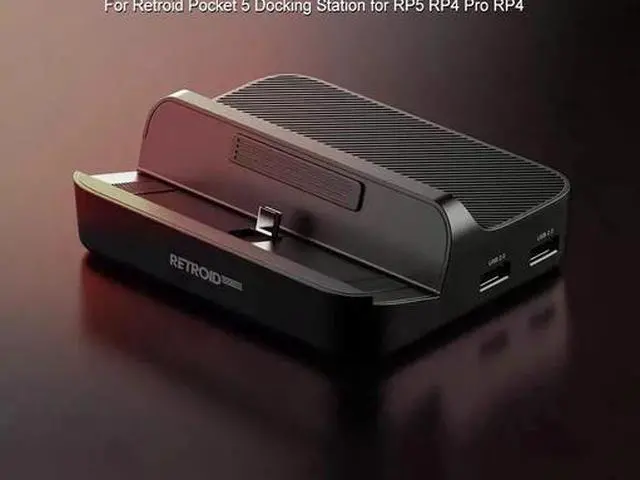 Main image of 7In1 Docking Station for Retroid Pocket 5, USBC Dock with 4K@60Hz HDMI, Gigabit LAN, 3×USB3.0, 2×USB2.0, PD Charging, RP5/RP4 Pro/RP4 Gaming Console Dock Accessories