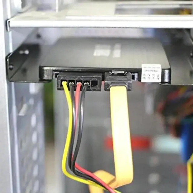 Alt view image 5 of 5 - 2.5 to 3.5 Inch Hard Drive Mounting Bracket, Metal Hard Disk Frame SSD Adapter Tray, Desktop PC 2.5" SSD/HDD to 3.5" Drive Bay Conversion Bracket