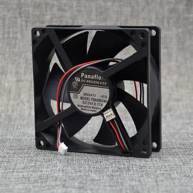 Alt view image 3 of 4 - For Panasonic FBA09A24H 90mm 9025 DC 24V 0.17A Inverter Cooling Fan, 3-Pin Industrial Cabinet Fan