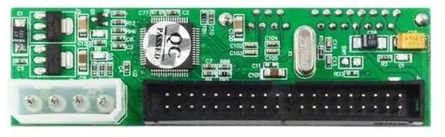 Main image of SATA to IDE Adapter, 2.5" SATA Female to 3.5" 40 PIN IDE Male Converter, 1.5Gbps ATA 133 Compatible for Universal HDD SSD CD DVD Drive