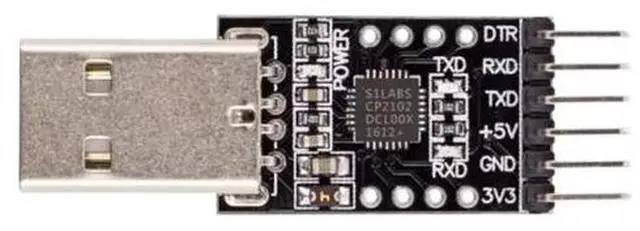 Alt view image 2 of 3 - 2PC USB 2.0 to UART TTL 6PIN Module, CP2102 Serial Converter Adapter with 3.3V/5V Dual Power for Arduino ESP32 ESP8266 STM32