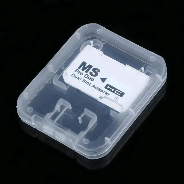 Alt view image 6 of 6 - Micro SD TF to Memory Stick MS Pro Duo Adapter, Single / Dual 2 Slot Card Converter for Sony PSP 1000 2000 3000 Camera Handycam