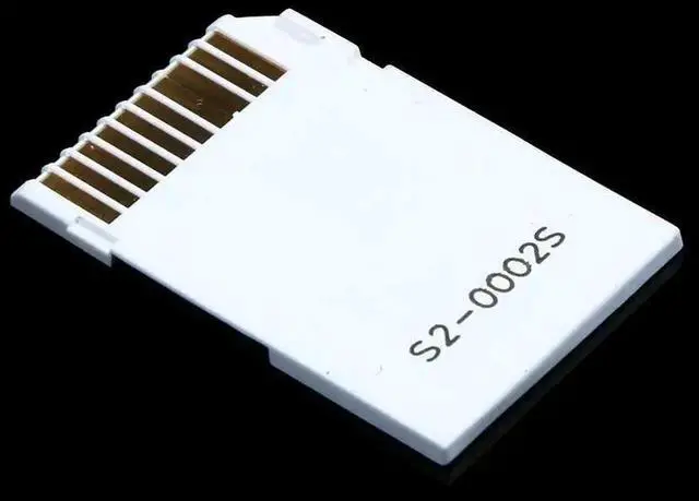 Alt view image 2 of 6 - Micro SD TF to Memory Stick MS Pro Duo Adapter, Single / Dual 2 Slot Card Converter for Sony PSP 1000 2000 3000 Camera Handycam