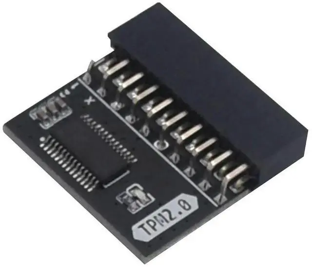 Alt view image 3 of 5 - TPM 2.0 Security Module, LPC 14/20Pin SPI 12Pin TPM2.0 Encrypted Board for ASUS GIGABYTE MSI ASRock Motherboard Windows 11 BitLocker