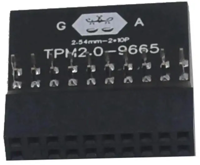 Alt view image 2 of 5 - TPM 2.0 Security Module, LPC 14/20Pin SPI 12Pin TPM2.0 Encrypted Board for ASUS GIGABYTE MSI ASRock Motherboard Windows 11 BitLocker