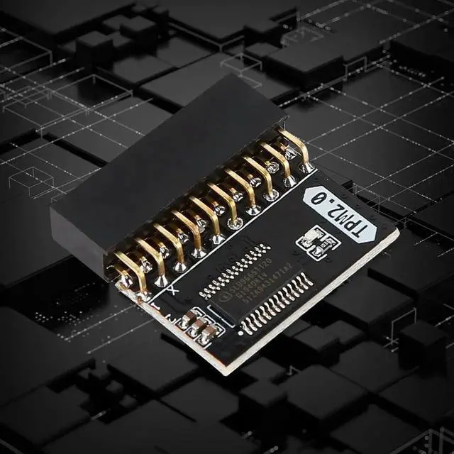 Alt view image 3 of 3 - 20 Pin TPM 2.0 Encryption Security Module, Trusted Platform Module Card Replacement for ASUS GIGABYTE MSI ASRock Motherboard