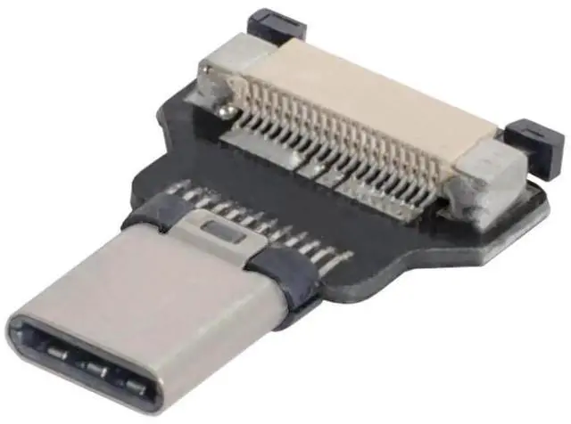 Main image of USB 2.0 Flat Type-C Male Connector, 480Mbps Data & 5V Power Charging Plug for FPC Ribbon Cable, Raspberry Pi, GoPro, DJI Drone, Digital Camera, Handheld Gimbal DIY Project