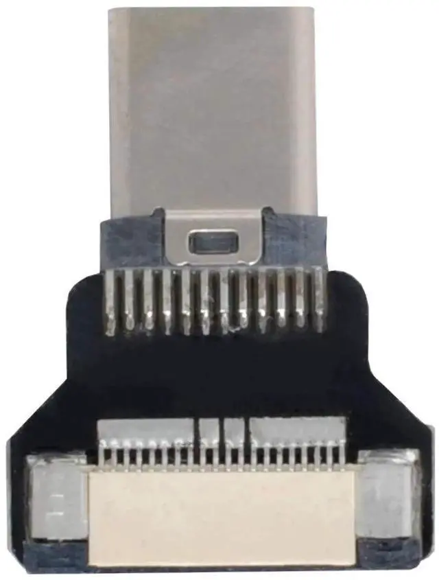 Alt view image 3 of 7 - USB 2.0 Flat Type-C Male Connector, 480Mbps Data & 5V Power Charging Plug for FPC Ribbon Cable, Raspberry Pi, GoPro, DJI Drone, Digital Camera, Handheld Gimbal DIY Project