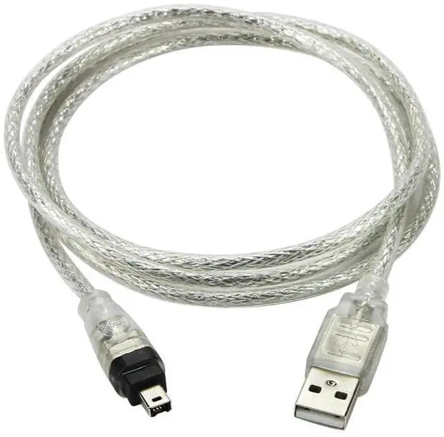 Main image of USB 2.0 to IEEE1394 4Pin iLink Firewire Cable, Specially for SONY DCR-TRV75E MiniDV Camcorder, 4.92FT/1.5M DV Video Transfer Cord