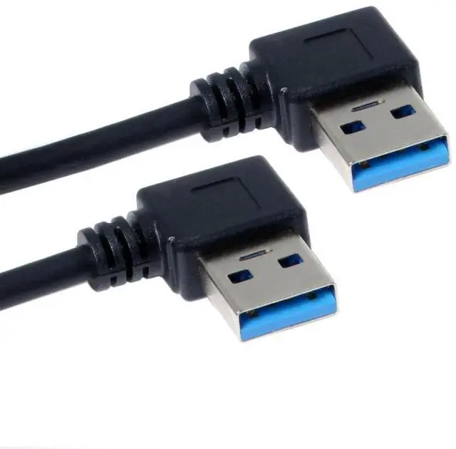 Alt view image 7 of 7 - 90 Degree Right Angle USB 3.0 Extension Cable, Male to Female High Speed Cord for External Hard Drive & PC, 0.2M Short Cable