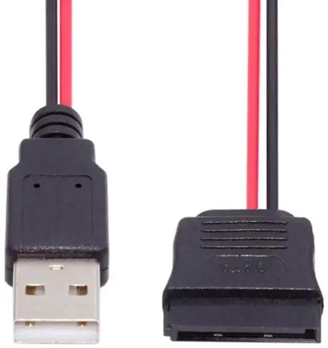 Alt view image 2 of 7 - SATA 15Pin to USB 2.0 Power Cable, 5V 2A Power Supply Cord for 2.5 Inch SATA HDD & SSD