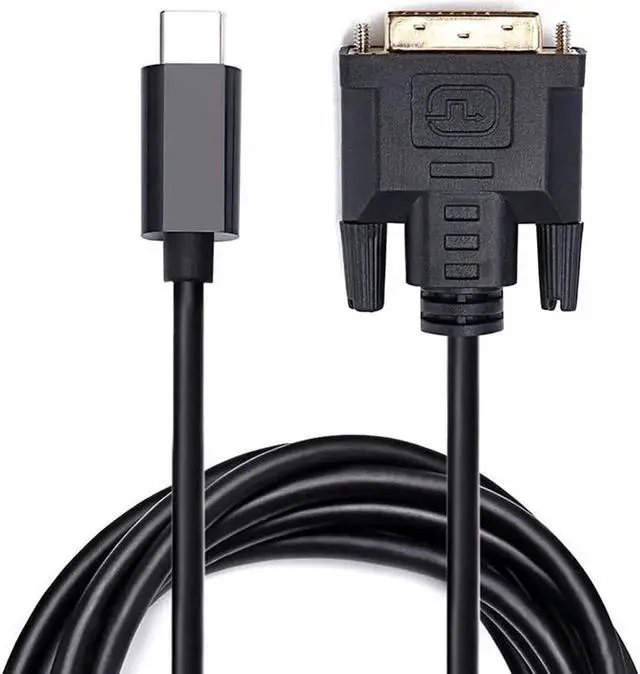 Alt view image 5 of 5 - USB-C to DVI Cable 6FT with DP Alt Mode, Thunderbolt 3 Compatible Type-C to DVI 24+1 Converter Cord Supports 1080P FHD for MacBook, Chromebook Pixel, Galaxy S8 & iPad Pro