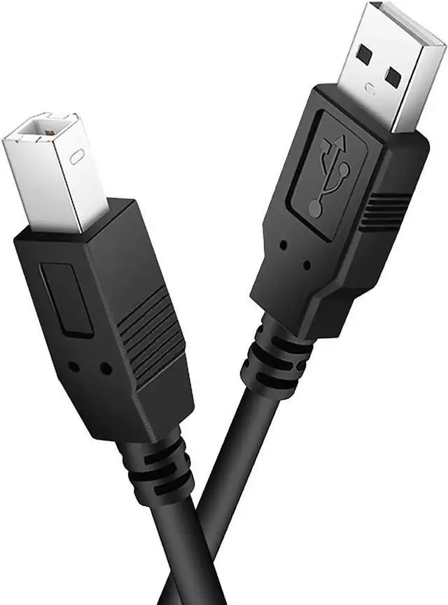 Main image of 6FT USB 2.0 Type A to Type B MIDI Instrument Cable, Universal Cord for MIDI Keyboard, Digital Piano, Audio Interface & Printers