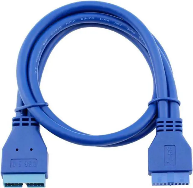 Alt view image 2 of 4 - 1.64FT Internal USB3.0 20Pin Motherboard Header Extension Cable, Male to Female 19/20Pin Mainboard Internal Extender Cord