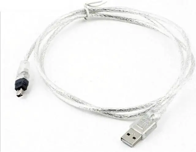 Alt view image 3 of 3 - USB 2.0 A Male to IEEE1394 4Pin Male iLink Firewire Adapter Cable, Mini DV Cord for SONY DCR-TRV75E & Legacy Camcorder Video Capture