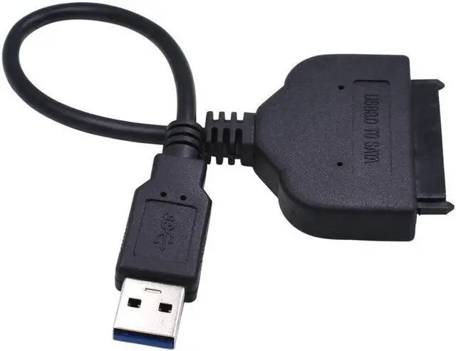 Alt view image 6 of 6 - Cabo Adaptador USB 3.0 para SATA HDD com Alimentação Molex, Conversor USB para Disco Rígido SATA 2.5"/3.5"