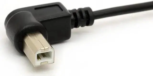 Alt view image 2 of 4 - 1.5M Right Angle USB2.0 A Male to B Printer Cable, 90° Right-Angled Plug 480Mbps Cord for Printer & Scanner