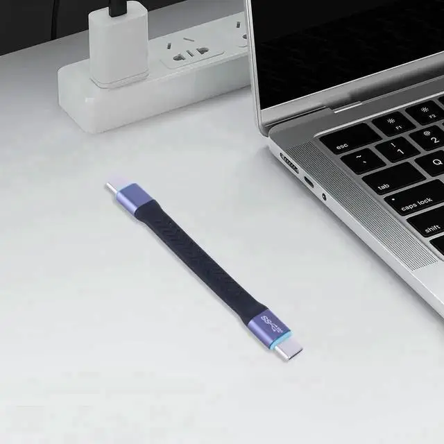 Alt view image 2 of 4 - Short USB3.2 Gen2x2 USB-C to USB-C Cable | 20Gbps, 100W(20V/5A) PD Charging, 8K@60Hz Video Output