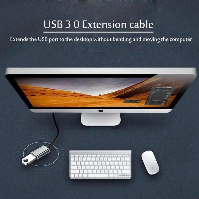 Alt view image 7 of 7 - 10FT USB 3.0 Male to Female Extension Cable, High Speed Data Transfer Cord for Smart TV, PS4, Xbox One & External SSD