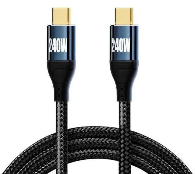 Alt view image 6 of 7 - 50CM USB-C to USB-C Cable | PD3.1 240W(48V 5A) Fast Charging, USB2.0 480Mbps Data Cord for Laptop, Tablet & Smartphone