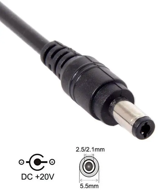 Alt view image 5 of 7 - USB3.1 Type-C to Dual DC 5.52.1mm & 5.52.5mm PD Emulator Trigger Cable | Fixed 20V Output for DC Port Laptops