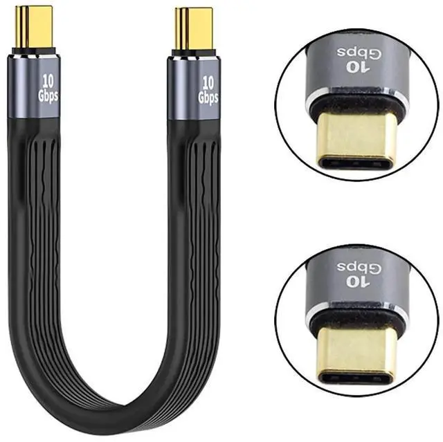 Alt view image 6 of 7 - 13cm Ultra-Thin FPC Flat USB3.1 Gen2 Type-C Male to Male Cable | 10Gbps Data Cord for Laptops & Smartphones