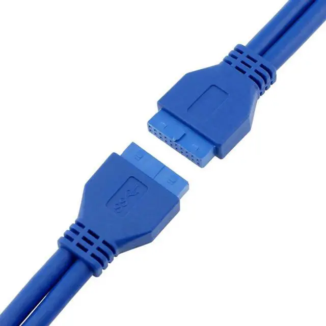 Alt view image 2 of 3 - 1.64FT USB3.0 Motherboard 20Pin Header Female to Female Extension Cable, Mainboard Internal 20-Pin USB3 Extender Cord for PC Front Panel Upgrade