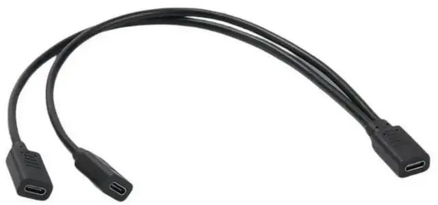 Main image of USB-C Female to Dual USB-C Female Splitter Adapter, 1-to-2 Type-C Port Power Split Charging Hub