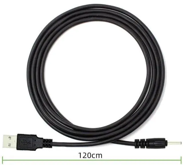 Alt view image 6 of 7 - 120CM USB2.0 A Male to Straight 2.0×0.7mm DC Barrel Power Cable, 5V DC Charging Cord