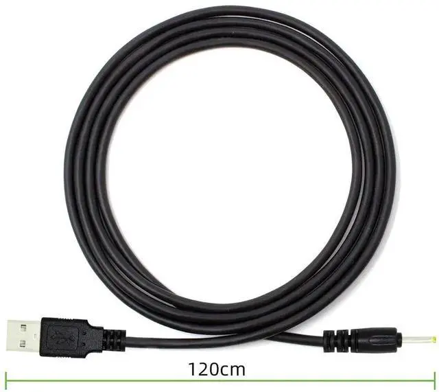 Alt view image 7 of 7 - 120CM Straight USB2.0 A Male to 2.5×0.7mm DC Barrel Power Cable, 5V Charging Cord
