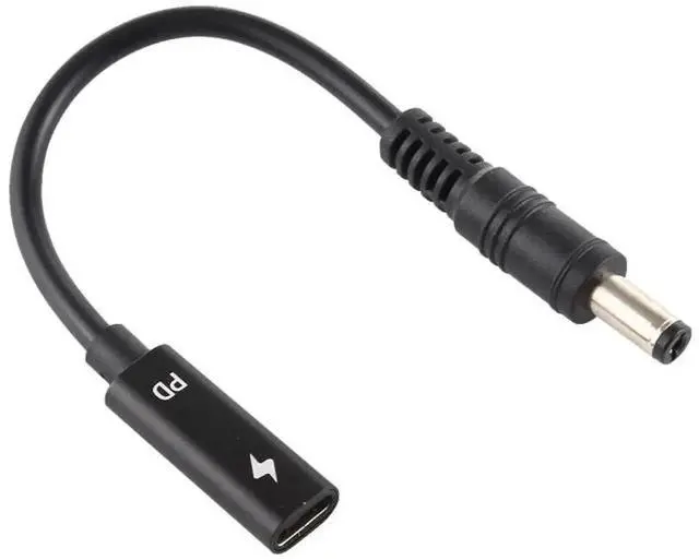 Alt view image 5 of 6 - USB-C PD Trigger to 5.5×2.1mm DC Barrel Power Charging Cable, Type-C Input to DC5521 Male Plug Power Conversion Cord