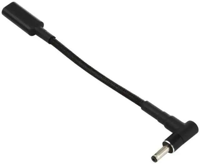 Alt view image 5 of 5 - Right Angle 4.0×1.35mm DC to USB-C Nylon Braided PD Trigger Cable | 100W, 18.5V~20V Fixed Output