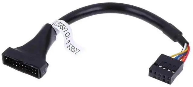 Alt view image 3 of 3 - Mainboard USB3.0 20Pin to USB2.0 9Pin Header Bridge Cable, Internal 3.0 to 2.0 Adapter Cord
