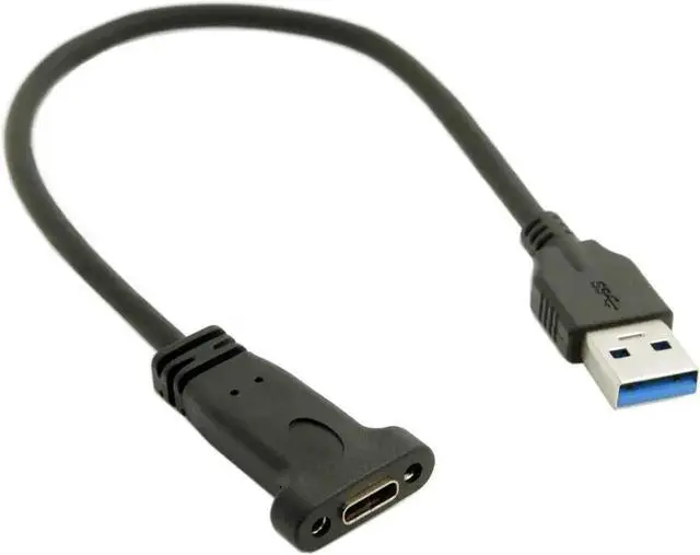Alt view image 2 of 3 - 30cm USB3.0 Type-A Male to USB3.1 Gen2 Type-C Female Extension Cable for Phones, Laptops & Tablets