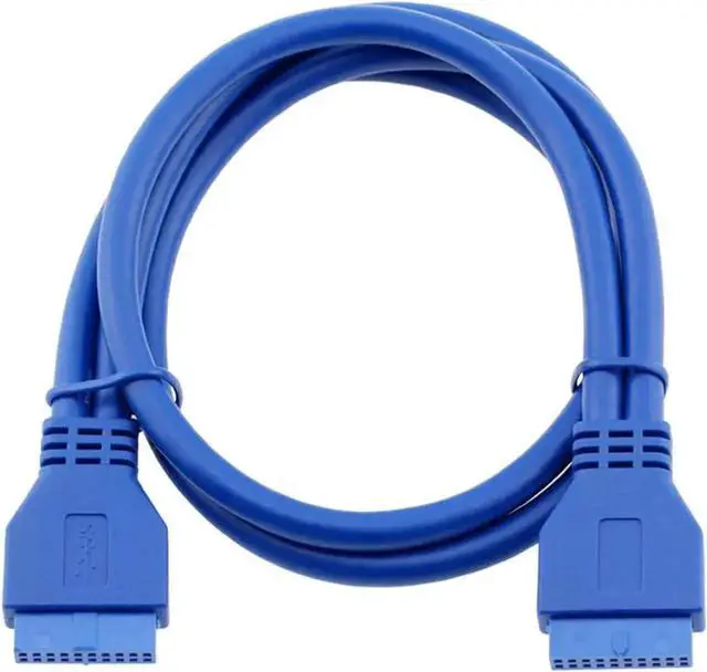 Alt view image 2 of 3 - 1.64FT USB3.0 20Pin Motherboard Header Female to Female Extension Cable