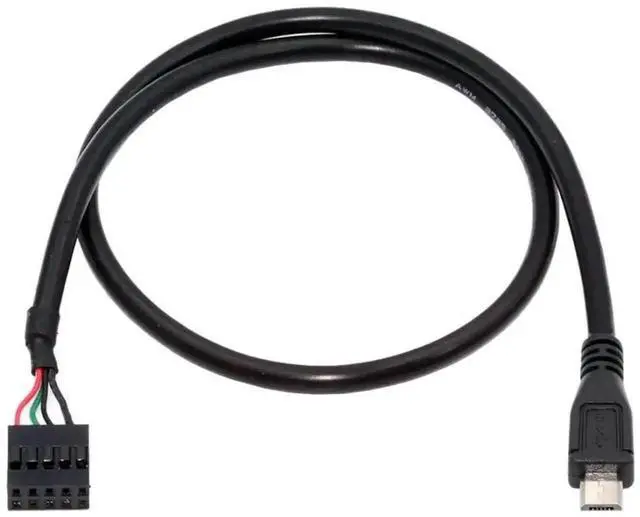 Main image of 0.5M Internal USB2.0 9Pin/10Pin Motherboard Header to Micro USB 5Pin Data Cable