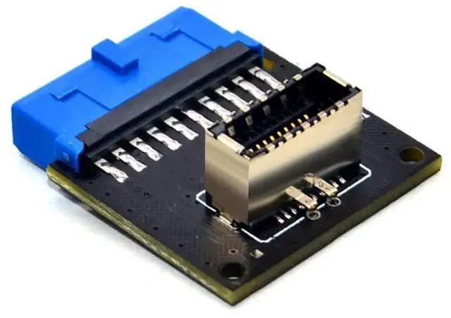 Alt view image 3 of 5 - 1PC Type-E USB3.1 Front Panel Female to USB3.0 20Pin Male Motherboard Header Conversion Extension Cable