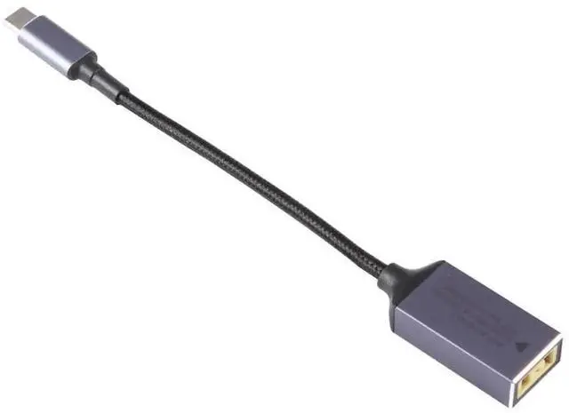 Alt view image 4 of 6 - Nylon Braided USB-C Male to Square DC Female Power Conversion Cable
