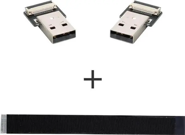 Alt view image 4 of 5 - 100CM Ultra-Thin FPC Flat USB2.0 Type-A Male to Type-A Male Data Cable | Slim Flexible Cord for FPV, Storage, Scanner & Printer
