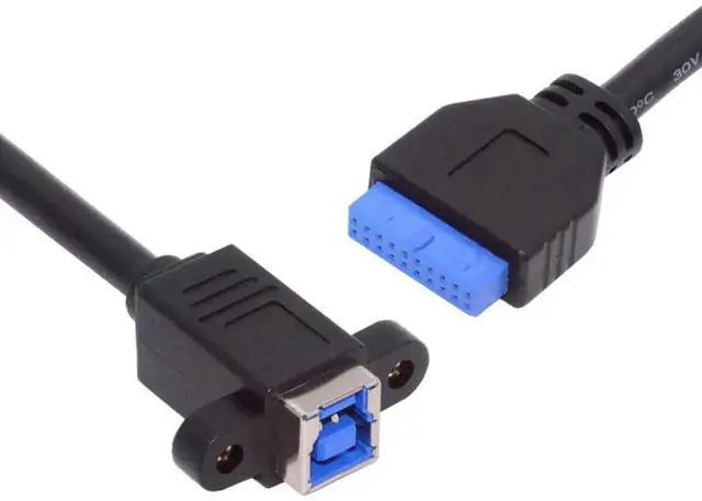 Main image of 30cm USB3.0 20Pin IDC Header Male to USB3.0 Type-B Female Internal Extension Cable | 5Gbps High Speed Cord for SSD, Storage Drives & Industrial Cameras