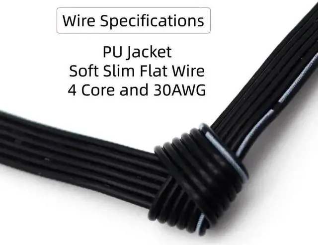 Alt view image 2 of 7 - 13cm Ultra-Thin FPC Flat USB2.0 Type-A Male to Type-A Male Cable | Data & Power Cord for FPV, Storage Drives & Mobile Devices