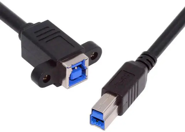 Main image of 30cm USB3.0 Type-B Male to Female Extension Cable | 5Gbps High Speed Data Cord for External HDD, SSD & Cameras