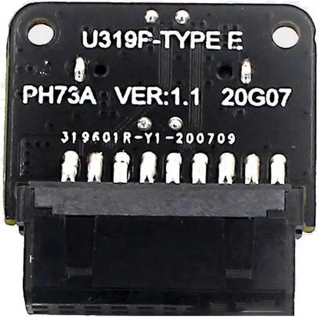 Alt view image 5 of 6 - USB3.0 19/20Pin Motherboard Header to KeyA TypeE Adapter, Internal Converter for USBC Front Panel Port