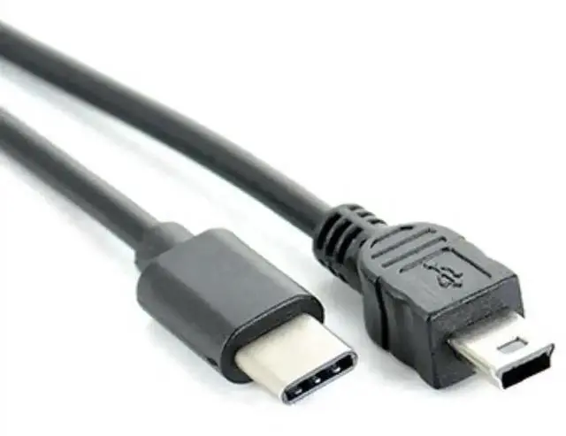 Alt view image 2 of 3 - USB-C to Mini USB OTG Cable, Direct Camera-to-Phone Cord for Canon EOS 350D/400D/450D/40D/5D/5D Mark II/7D, Instant Photo & Video Edit on Type-C Phones