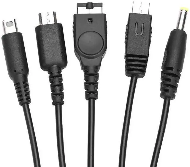 Alt view image 3 of 3 - 1.2M 5-in-1 Multi USB Charging Cable, Universal Power Cord for Nintendo 3DS XL, NDS Lite, NDSi LL & Multiple Classic Handheld Consoles