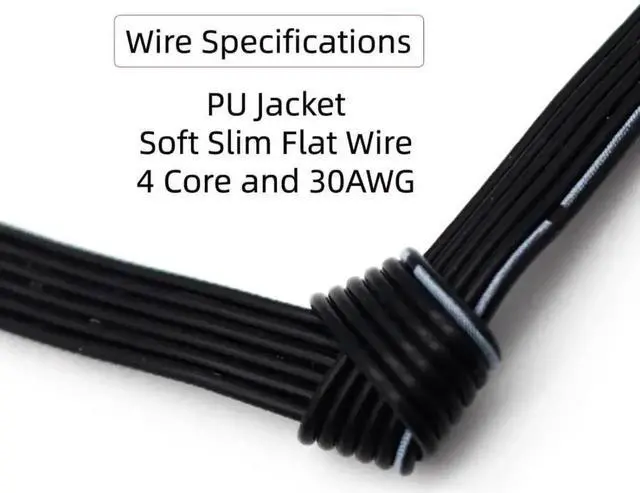 Alt view image 3 of 7 - 13cm Slim Flat FPC USB2.0 Type-A Male to Female Extension Cable for FPV Drone, Storage Disk & Mobile Devices