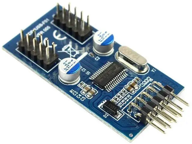Alt view image 3 of 7 - 60cm USB 2.0 9Pin Motherboard Header Splitter Cable | 1-to-2 Internal Hub Extension Adapter